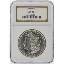 1888-O $1 Morgan Silver Dollar Coin NGC Graded MS66+