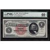 Image 1 : 1886 $5 Silver Certificate Currency Note PMG XF40 EPQ