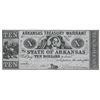 Image 1 : 1863 $10 Arkansas Treasury Warrant Obsolete Bank Note