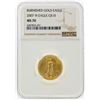 Image 1 : 2007-W $10 Burnished American Gold Eagle Coin NGC MS70