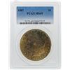 Image 1 : 1887 $1 Morgan Silver Dollar PCGS Graded MS65 w/ Nice Toning
