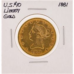 1881 $10 Liberty Head Eagle Gold Coin