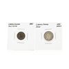 Image 1 : 1855 Liberty Seated Half Dime and 1855 Arrows Liberty Seated Dime Coin Set