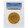 Image 1 : 1914 $20 St. Gaudens Double Eagle Gold Coin PCGS MS65