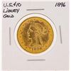 Image 1 : 1896 $10 Liberty Head Eagle Gold Coin