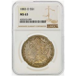 1883-O $1 Morgan Silver Dollar NGC Graded MS63