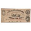 Image 1 : 1863 Twenty-Five Cents Confederate States Note