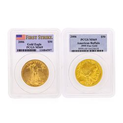 2006 $50 American Gold Eagle & 2006 $50 American Buffalo Gold Coin