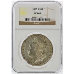 1883-S $1 Morgan Silver Dollar Coin NGC Graded MS61