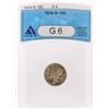 Image 1 : 1916-D Mercury Dime ANACS Graded G6