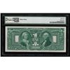 Image 2 : 1896 $1 Silver Certificate Educational Note PMG Graded CU64