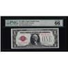 Image 1 : 1928 $1 Legal Tender Note PMG Graded Gem Uncirculated 66 EPQ