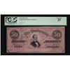 Image 1 : 1864 $50 The Confederate States of America PCGS Graded VF25