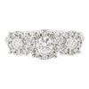 Image 1 : 14KT White Gold 1.05 ctw Diamond Ring