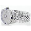 Image 6 : Rolex Stainless Steel Diamond and Sapphire DateJust Men's Watch