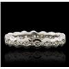 Image 2 : 14KT White Gold 0.99 ctw Diamond Ring