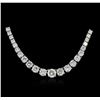 18KT White Gold 6.21 ctw Diamond Necklace