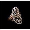Image 1 : 1.80 ctw Brown Diamond Ring - 14KT Rose Gold