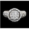 Image 2 : 14KT White Gold 2.62 ctw Diamond Ring
