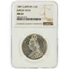 1887 NGC MS63 Great Britain 1/2 Crown Jubilee Coin