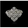 Image 2 : 14KT White Gold 2.14 ctw Diamond Ring