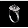 Image 4 : 2.92 ctw Black Diamond Ring - 14KT White Gold