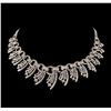 15.40 ctw Diamond Necklace - 18KT White Gold