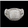 Image 2 : 14KT White Gold 0.33 ctw Diamond Ring