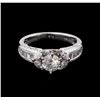 Image 2 : 1.57 ctw Diamond Ring - 18KT White Gold