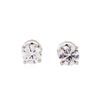Image 1 : 1.00 ctw Diamond Stud Earrings - 14KT White Gold
