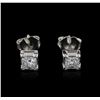 Image 1 : 14KT White Gold 0.50 ctw Diamond Stud Earrings