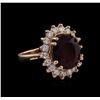 Image 1 : 14KT Rose Gold 7.94 ctw Ruby and Diamond Ring