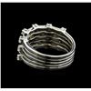 Image 3 : 0.70 ctw Diamond Ring - 14KT White Gold