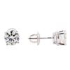 Image 2 : 1.40 ctw Diamond Stud Earrings - 14KT White Gold
