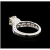 Image 3 : 1.81 ctw Light Brown Diamond Ring - 18KT White Gold
