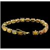 Image 3 : 17.80 ctw Opal Bracelet - 14KT Yellow Gold