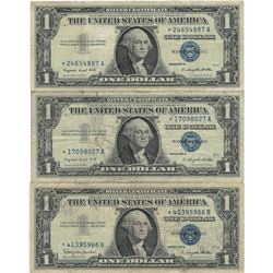 1957 $1 Star Note Silver Certificate Currency Lot of 5