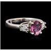 14KT White Gold 1.15 ctw Sapphire and Diamond Ring