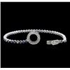 Image 3 : 1.52 ctw Sapphire and Diamond Bracelet - 18KT White Gold
