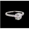 Image 1 : GIA Cert 2.55 ctw Diamond Ring - 14KT White Gold