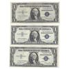 1935 Choice Uncirculated $1 Silver Certificate Currency Lot of 3