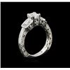 Image 3 : EGL USA Cert 2.23 ctw Diamond Ring - 18KT White Gold