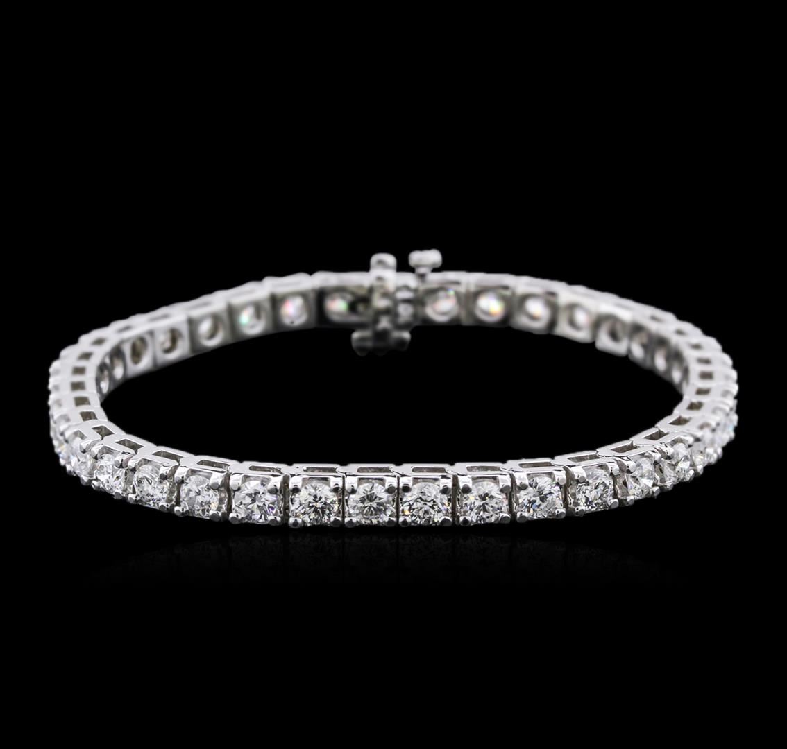 14KT White Gold 7.15 ctw Diamond Tennis Bracelet