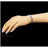 Image 4 : 14.86 ctw Tanzanite Bracelet - 14KT White Gold