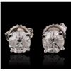 Image 1 : 14KT White Gold 1.37 ctw Diamond Stud Earrings