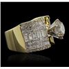 Image 1 : 18KT Yellow Gold 5.61 ctw Diamond Ring