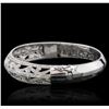 Image 2 : 18KT White Gold 1.68 ctw Diamond Bangle Bracelet