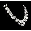 Image 3 : 24.19 ctw Diamond Necklace - 18KT White Gold