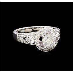 1.52 ctw Diamond Ring - 18KT White Gold