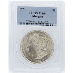 1921 PCGS MS64 Morgan Silver Dollar